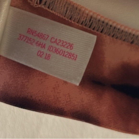 Victoria's Secret PINK Bonded Triangle Bralette Bra in Pink & Navy‎ Tie Dye Sz L - Picture 8 of 9